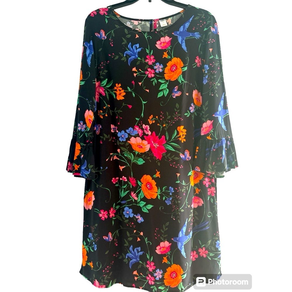 Old Navy floral midi dress, size Medium - Picture 2 of 4